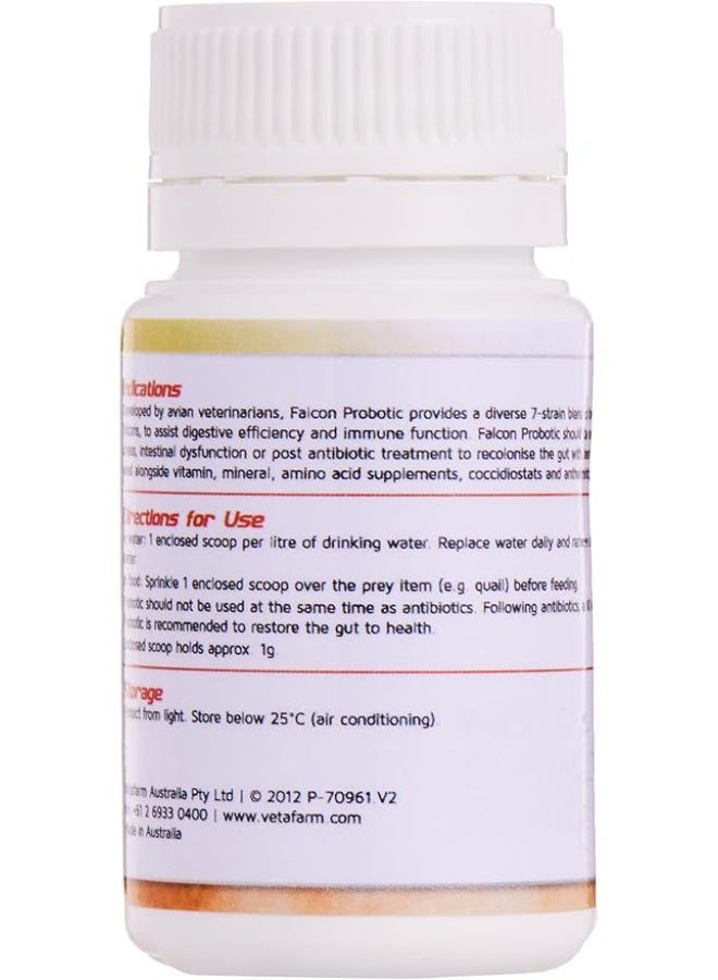 VETAFARM Falcon Probiotic Bird Powder, Easy-Mix Formula Inhancing Digestive Comfort, 25 g - Image 4